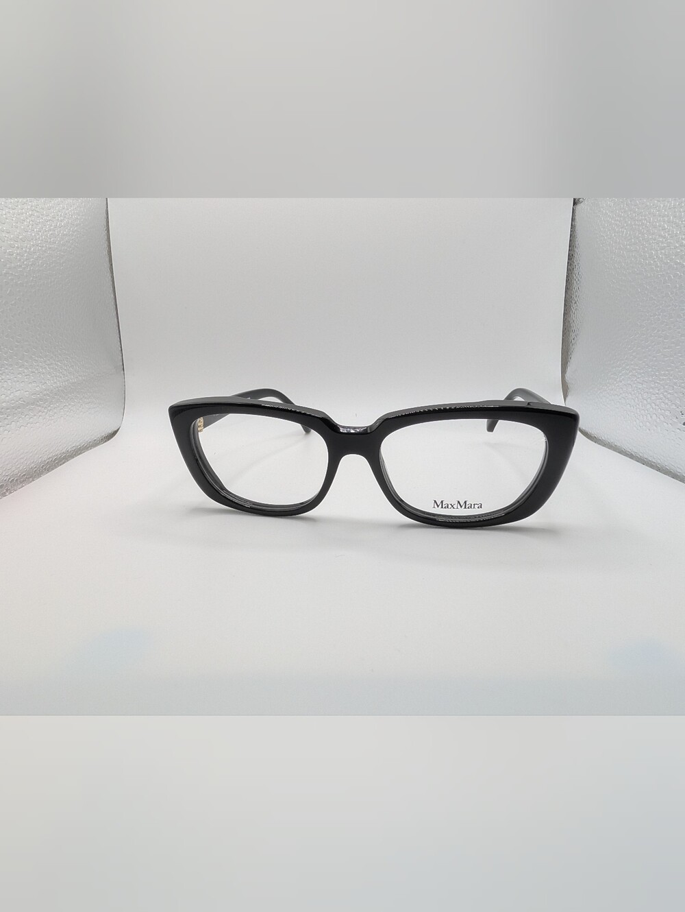 NWT Max Mara MM5114 001 Shiny Black Eyeglasses Frames with Case 54mm
